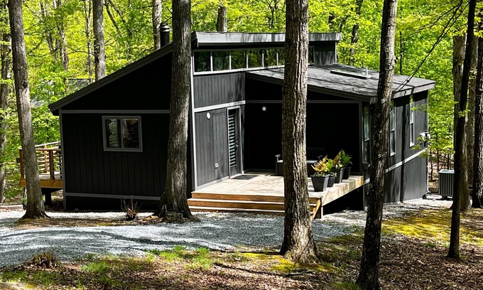 The Woods Cabin | T&A Getaway - Berkeley Springs, WV - Stylish cozy private cabin - 2 BR