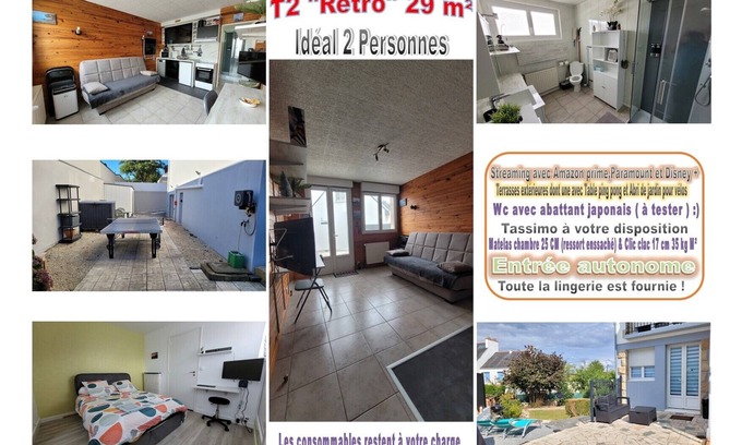 Lanester Apartment | T2 29m² (ground floor), close to shops and 10 Km from the sea