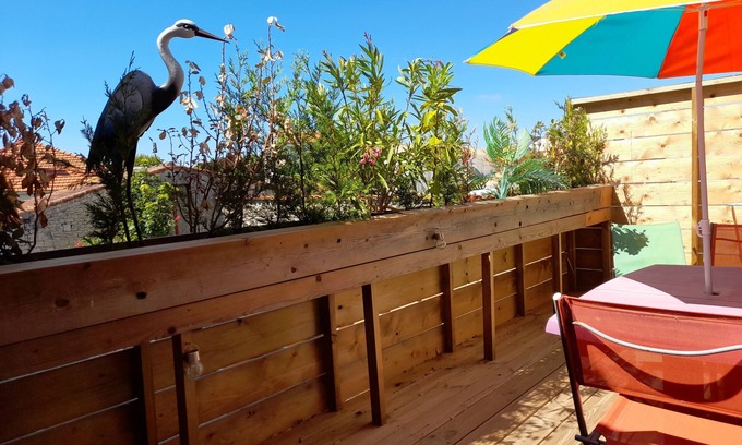 Saujon Apartment | T2 BALCONY, 35M² tt confort et calme! 200m from the thermal baths and 10 min from the BEACHES.