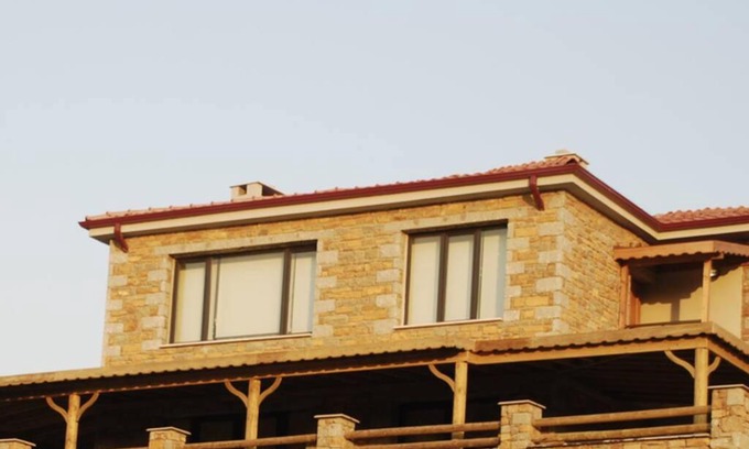 Gokceada Villa | Taş Villa Ada Evi - 3+2 Dubleks, Verandalı