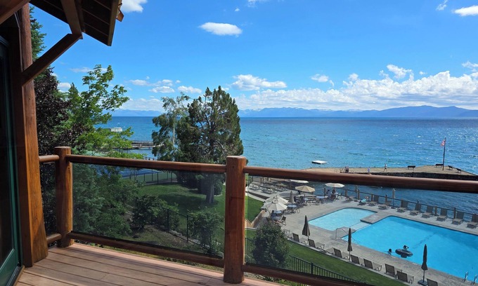 Brockway House | Tahoe luxury Brockway Springs Resort lakefront and heated pool year round