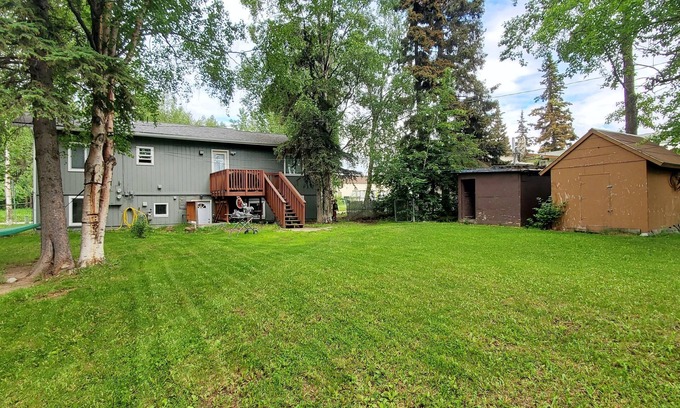 Taku - Campbell House | Taku Area duplex with yard and campbell creek trail