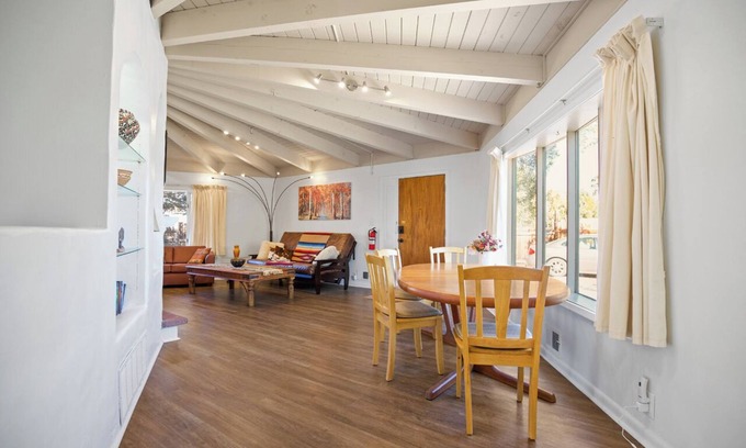 Taos House | Taos Pine Home - A/C - Hot Tub - Private Courtyard - Prime Location