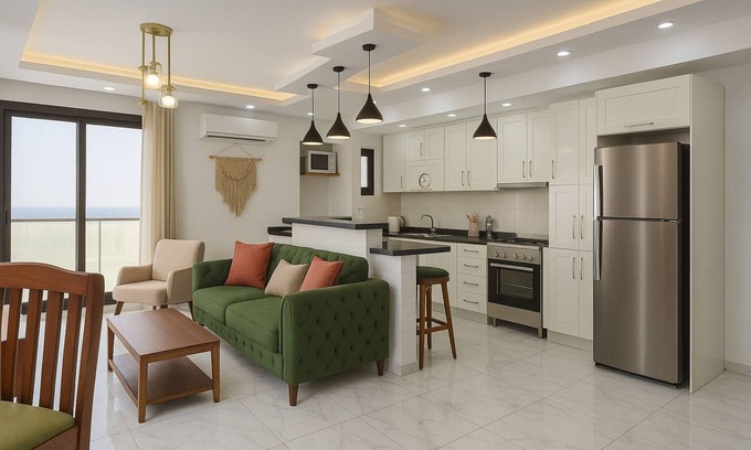 Al-Manasrah Ski Chalet | Tasteful Seaside Suite