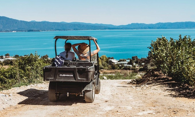 Tata Beach Cabin | Tent Kānuka - Luxury Eco Glamping with your own electric Buggy