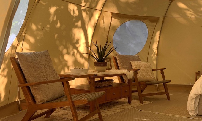 Sarce RV Rental | Tent "The Glade" with Private Terrace & Private Garden
