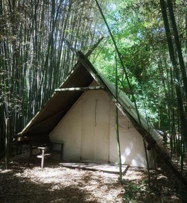 Montbrun Other | tente de trappeur au camping les cournoulises 2 à 4 personnes