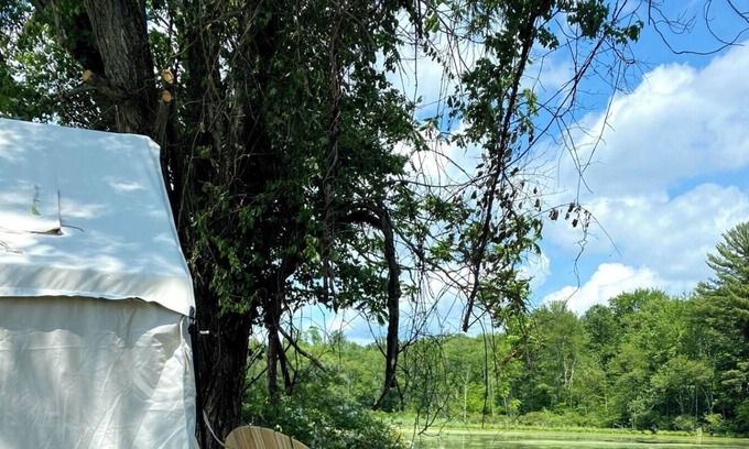 Town of Marbletown RV Rental | Tentrr Signature Site - Lower Pond Tent