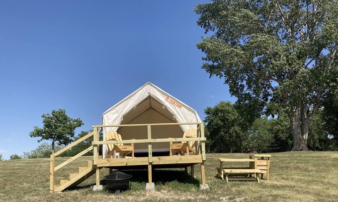 Loup City RV Rental | Tentrr State Park Site - Nebraska Sherman SRA Middle Ridge Lakeview H Single