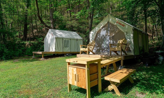 Millerton RV Rental | Tentrr State Park Site - NY Taconic State Park: Rudd Pond A - Double Camp