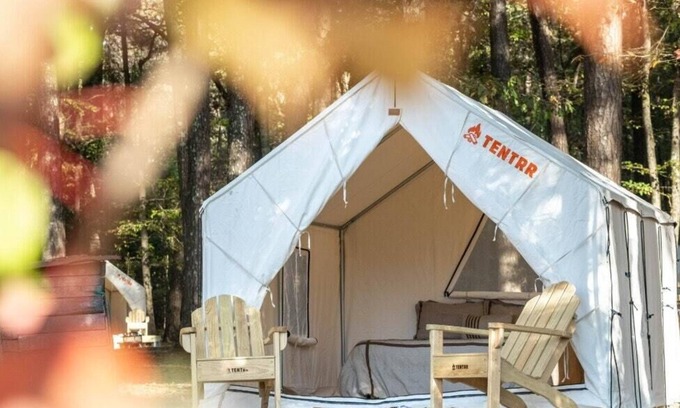 Morton RV Rental | Tentrr State Park Site - Mississippi Roosevelt State Park - Shadow Lake E - Sing