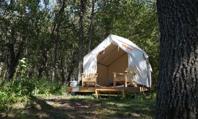 Burbank RV Rental | Tentrr State Park Site - Nebraska Ponca State Park River Vista I Double Camp