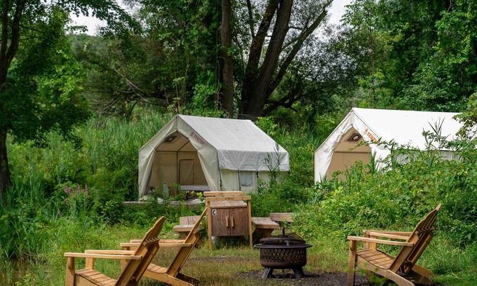Woodbury RV Rental | Tentrr State Park Site - NY Harriman State Park - Tucked Away C at Silver Mine L