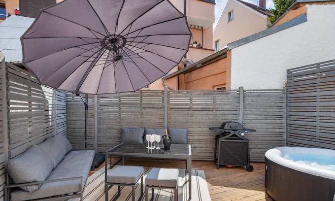 Rechts der Wertach Apartment | Terrace apartment | 5 rooms | Whirlpool | BBQ