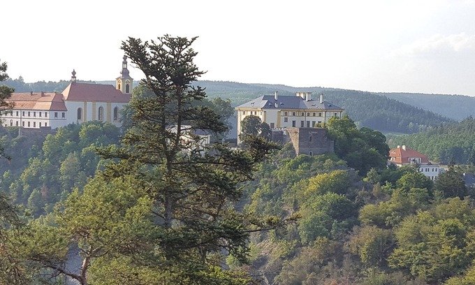 Rabatejn nad Strelou House | Terrace with gorgeous panorama in historic Rabstejn