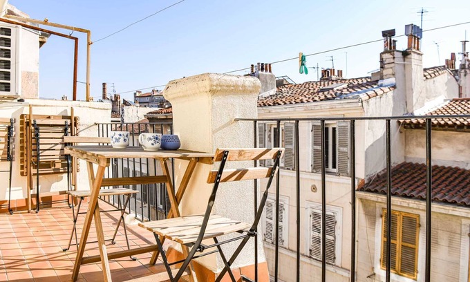 Le Camas Apartment | Terrasse ensoleillée au coeur du Cours Julien