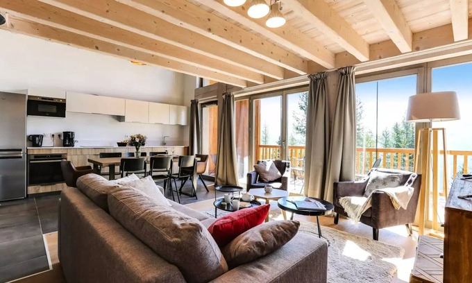Les Eucherts Apartment | Terresens Residence Le Hameau de Barthélémy - 3 room apartment Cabin Duplex 8 people Premium Mountain View