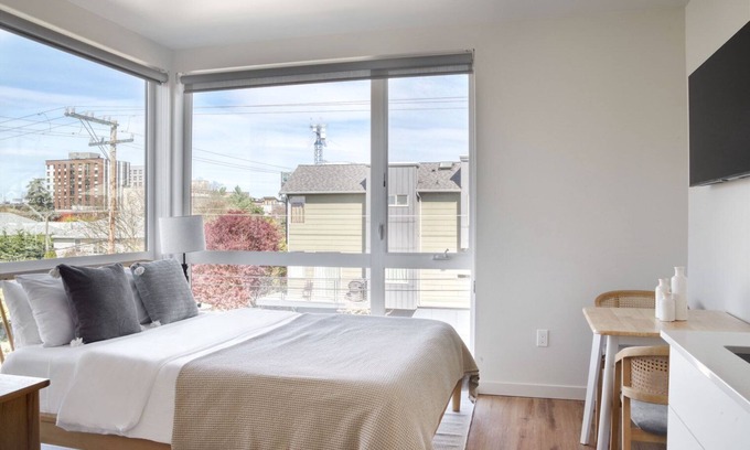 Minor Apartment | Terrific Capitol Hill Studio w/Patio, Gym & In-Unit W/D, by Blueground