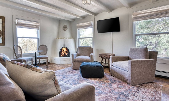 Tesuque Bed & Breakfast | Tesuque Outpost| Casita E & F| Best views Santa Fe