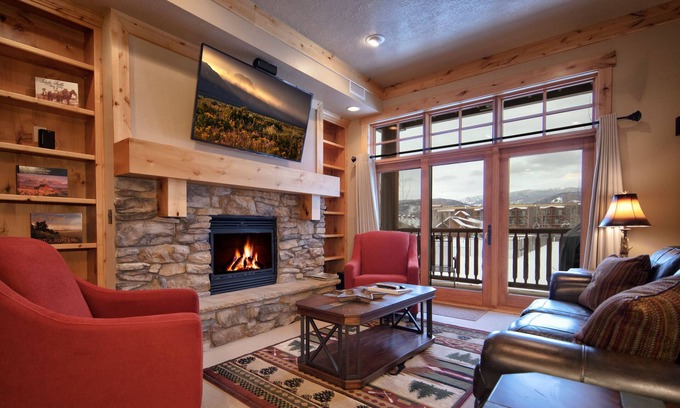 Victor Condo | Teton Springs Condo #206 in Victor w/A/C, W/D, WiFi, Balcony, Grill & Garage