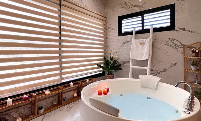Yopougon Villa | The Bay Chalets: Villa 1 with Pool and Lagoon View.