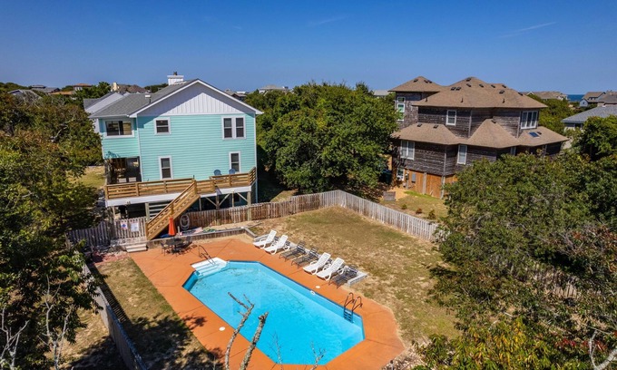 Carolina Dunes House | The Big Sea: Oceanside, Private Saltwater Pool, Private Backyard & Close to Beach