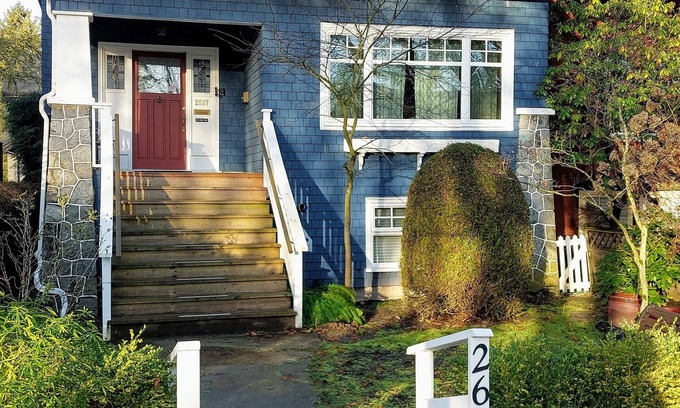 Kitsilano House | The Blue House with the Red Door in Kitsilano