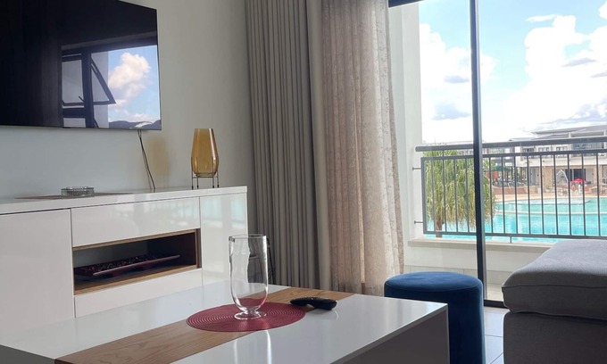Tshwane Apartment | THE BLYDE with the famous lagoon facing unit which offers a view to die for.