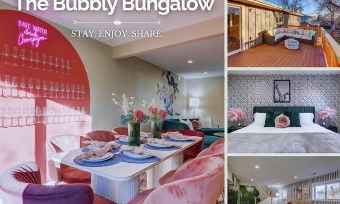 Allendale Area House | The Bubbly Bungalow | Photo Booth + Champagne Glass Wall