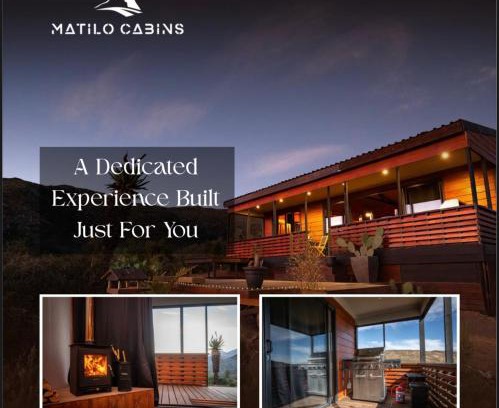 Zoar Apartment | The Cactus Deck by Matilo Cabins Klein Karoo R62 with Hot-tub