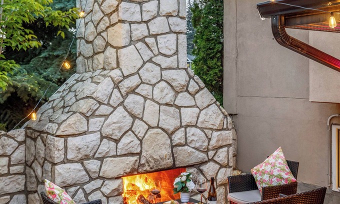 Northwest Calgary House | The Chimney (Studio w/Gigantic Outdoor Fireplace)