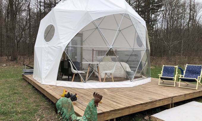 Fennville House | The Country Dome Home is a comfortable and romantic experience.