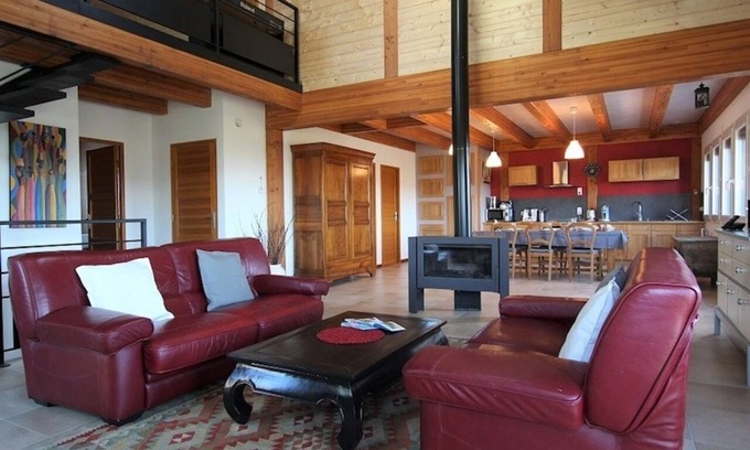 Tence Ski Chalet | The Crouzillac Chalet with a panorama of the Sucs du Velay