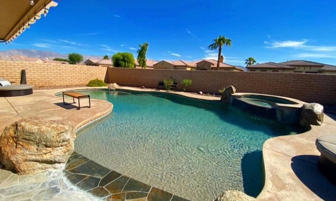 Indio House | The Desert Tortoise - The ultimate relaxation destination with beach entrance pool and endless fun!