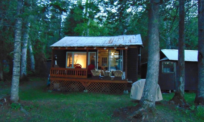 Portage Lake Cottage | The Glamp-Direct on Lake with own Beach and own Outhouse