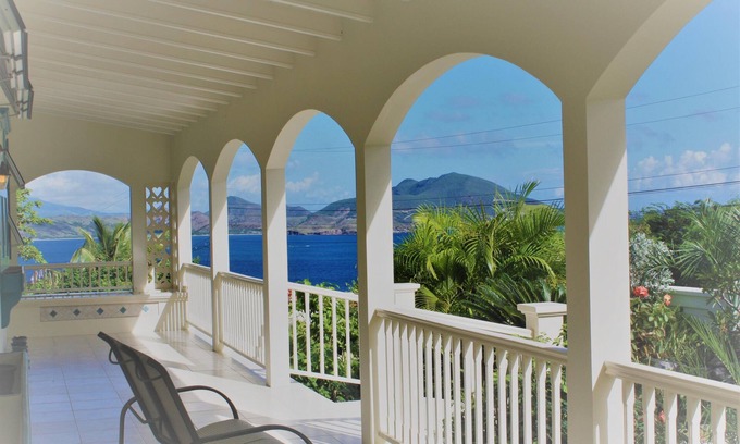 Oualie Bay House | The Great House at Eden Villa Estate, private pool, jeep