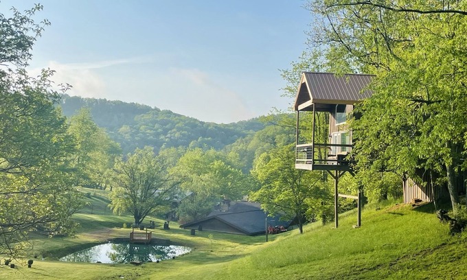 Weston Cabin | The "Hang-over" Winery Treehouse