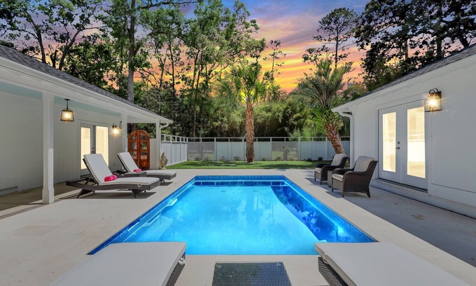 Saint Simons Island House | The Harvey House! Spacious Home on Sea Palms Golf Course with Heated Pool!