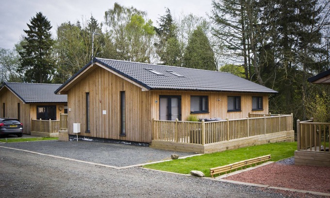 Otterburn Cabin | The Hideaway - stunning 3 bedroom lodge with top of the range hot tub