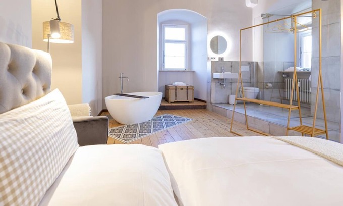 Kirchberg an der Jagst House | The historic castle tower in Kirchberg boasts spectacular views, parquet flooring, stucco and a modern interior
