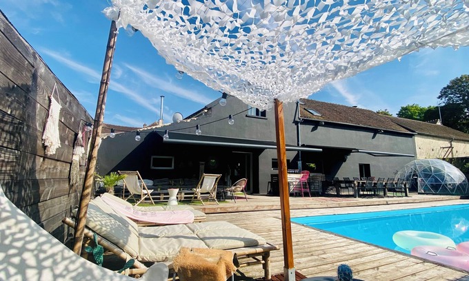 Moret-Loing-et-Orvanne Villa | The house of ELODIbiZA🌵+ swimming pool👙at 45mn🚂de PARIS !