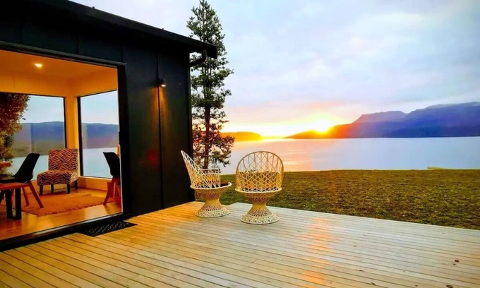 Lake Tarawera House | ~ the hunting huts~ a fresh take on the kiwi bach, perfect for 2 - 12 guests!n