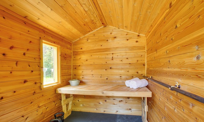 Interlochen Cottage | 'The I House' Interlochen Home w/Sauna, Fireplace