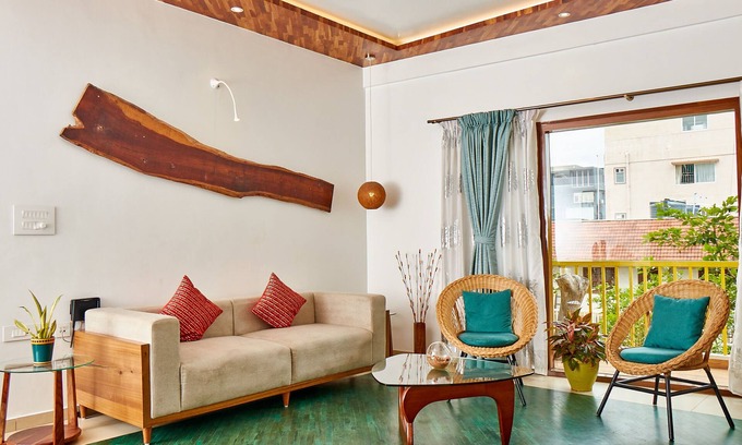 Kalyan Nagar Apartment | The Jazminn - Wooden apartment
