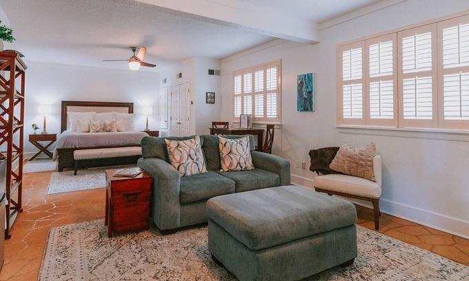 Biloxi House | The King Suite - perfect location in Ocean Springs. Only 1 block to Front Beach!