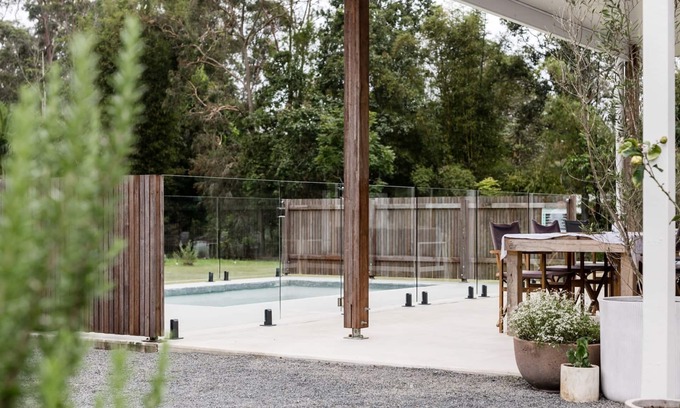 Lake Macdonald House | The Lake House - Escape the hustle and bustle and relax around the pool.