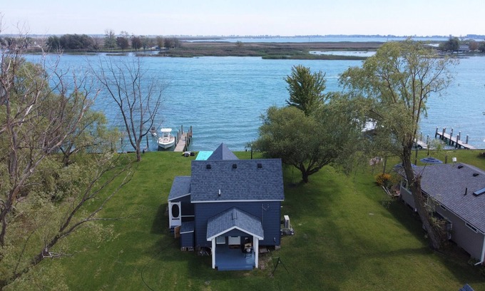 Harsens Island Cottage | The Lake House on McDonald Island - Middle Channel! BOAT ACCESS ONLY!