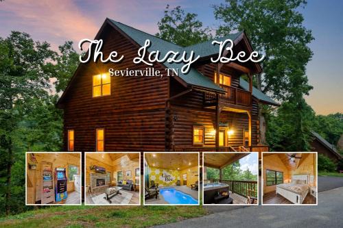 Sevierville House | The Lazy Bee - Mountain Views, Pool, Hot Tub & Games for All
