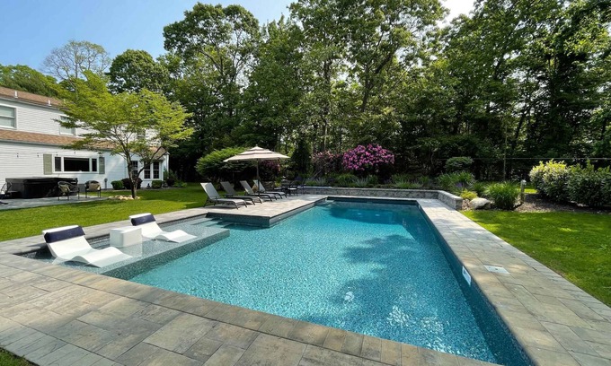 Wading River House | The Lindsay Luxurious Estate: Heated Pool, Hot Tub