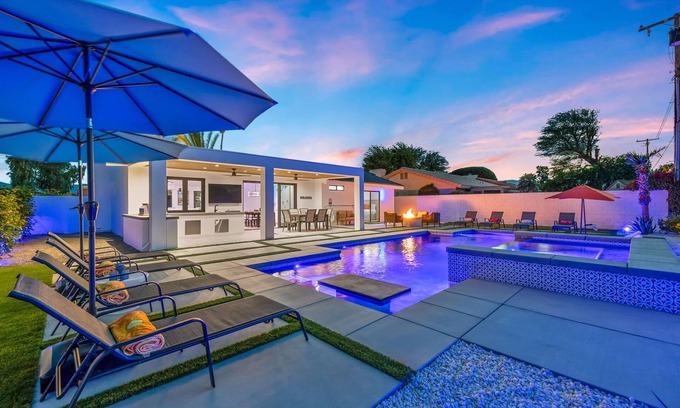 Bermuda Dunes House | The Lux at Bermuda Modern Desert Oasis w/Pool, Game Room & Designer Vibes